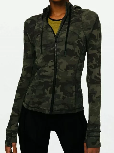 NWT LULULEMON HOODED Define Jacket Nulu~size:6~Incognito Camo