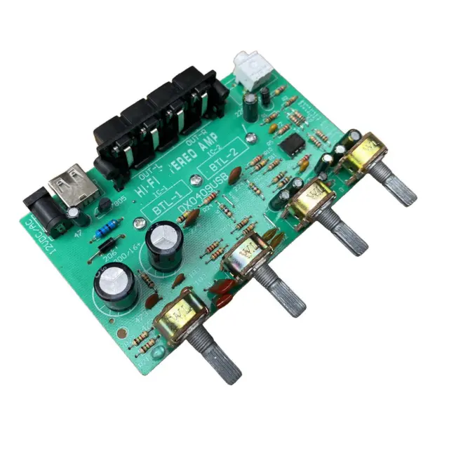 dx0409 100w double canal numérique amplificateur audio stéréo board dc 12v