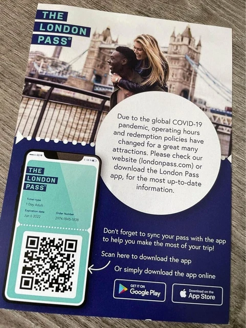 Two Unused London Passes 1-Day (40% Off!)