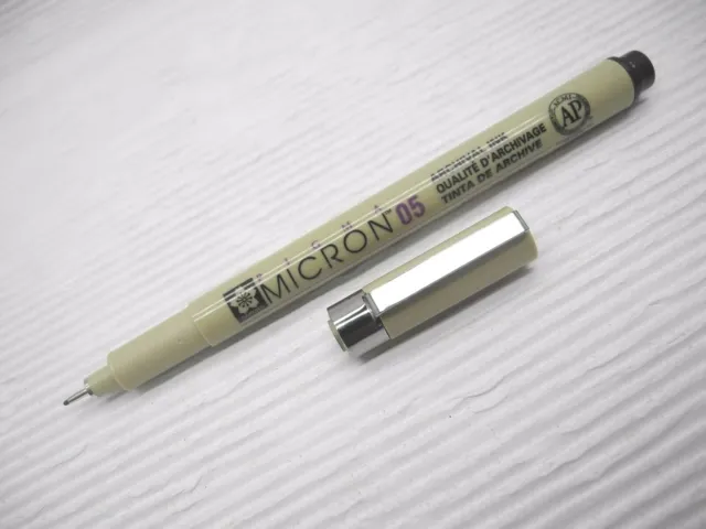 (Tracking No.) 5 Pen SAKURA MICRON 0.5mm Calligraphy for arts Black(Japan)