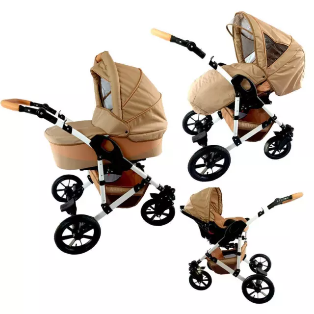 XTrallex Kinderwagen Babyschale 2in1  3in1 Isofix 6 Design Farben by Lux4kids