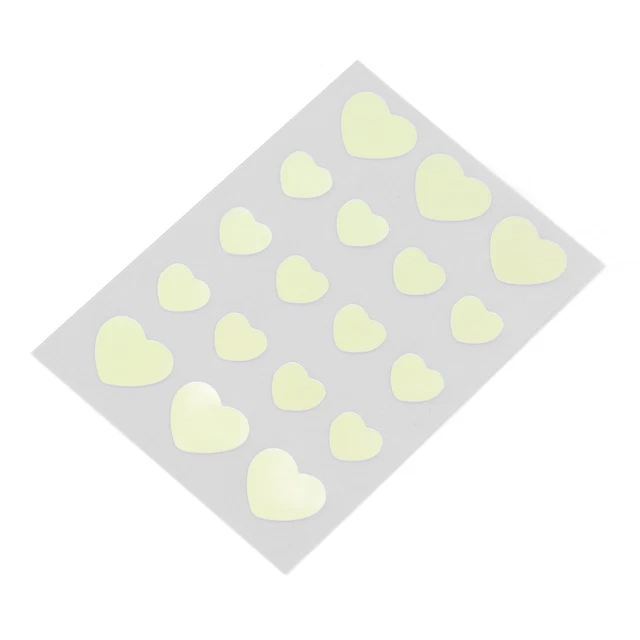 Adesivo con bottoni a forma di cuore toppa macchia viso cartone animato moda 18 toppe per