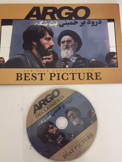 ARGO softcover RARE promotional FYC BOOK Bryan Cranston BEN AFFLECK + CD NEW