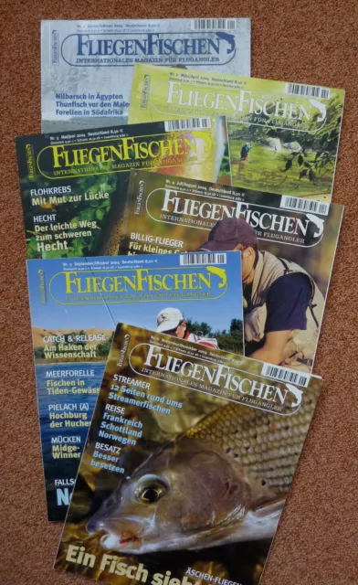 FliegenFischen Jahrgang 2004 6 Hefte Zeitschrift Magazin sehr gute Erhaltung