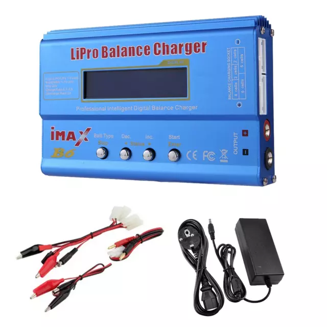 FüR  B6 80W Lipo--LadegeräT +  NiMh Li-Ion Ni-Cd Digital Lipro Bala9096