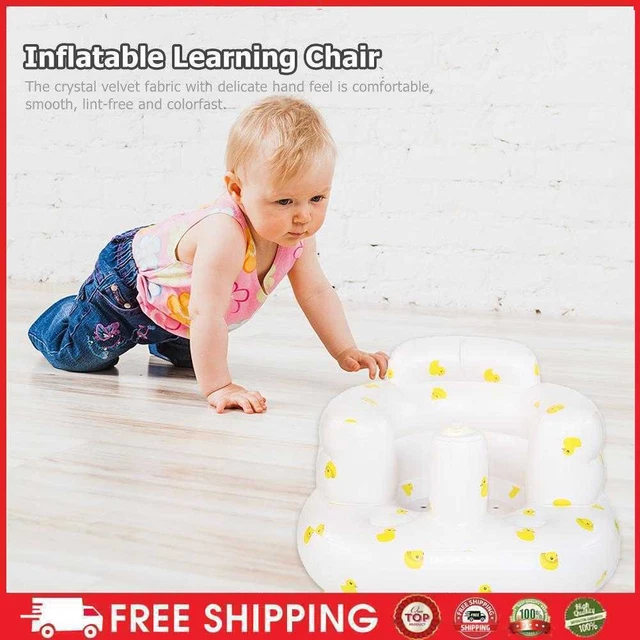 Carino divano in PVC bagno bambino per imparare a sedersi seggiolino gonfiabile (anatra)