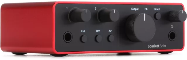 Focusrite Scarlett Solo 4th Gen USB Audio Interface