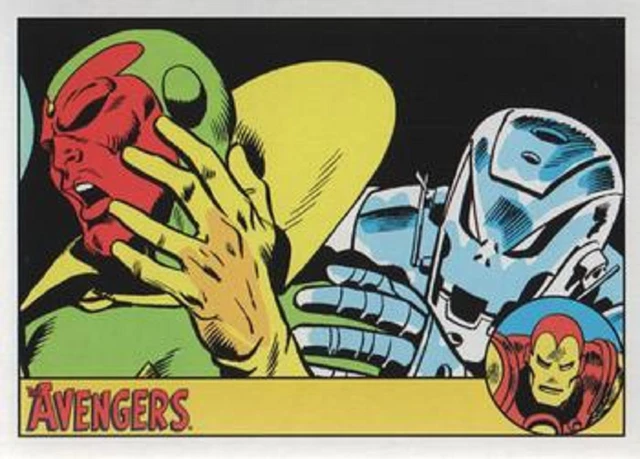 The Avengers: VISION / ULTRON (2015 MARVEL SILVER AGE) [NEAR MINT NM+] Card #58