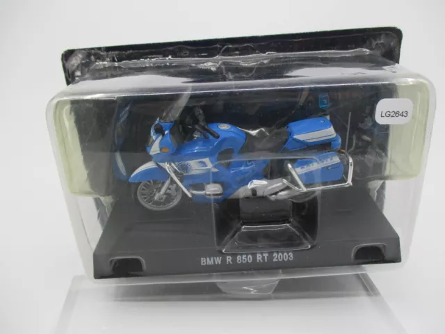 LG2643 DE AGOSTINI Polizia di Stato 48 1/24 1:24 Moto BMW R 850 RT 2003 bleu
