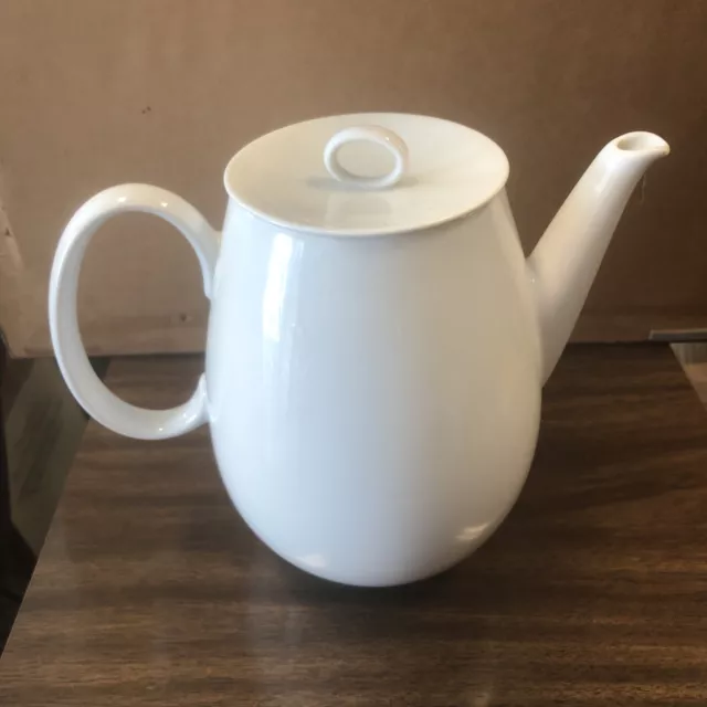 RAYMOND LOEWY Rosenthal Continental MCM White ERMINE Large COFFEE Tea POT 8 Cup RAYMOND LOEWY Rosenthal Continental MCM White ERMINE Large COFFEE Tea POT 8 Cup