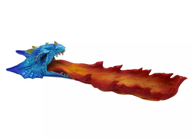 Porte-Encens Dragon Avec Feu Bleu