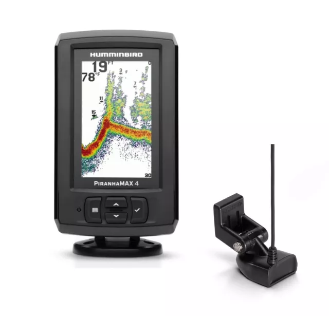 Humminbird Sondeur Échosondeur Piranhamax 4 Complet Avec Xnt 9 28 T-Geber