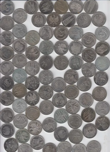 BRD, 5 DM (K-N) Gedenkmünzen 1979-1986 Nach Ihrem Auswahl