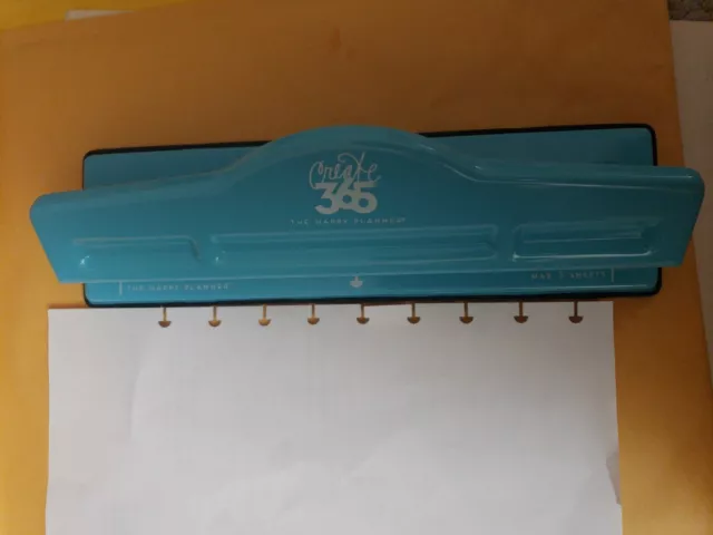 Create 365 The Happy Planner Classic 9 Hole Paper Punch Blue Not Round  Holes