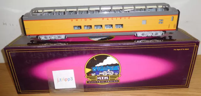 Mth Premier 20-6738 Union Pacific Up O Scale Full Vista Dome Passenger Car Train