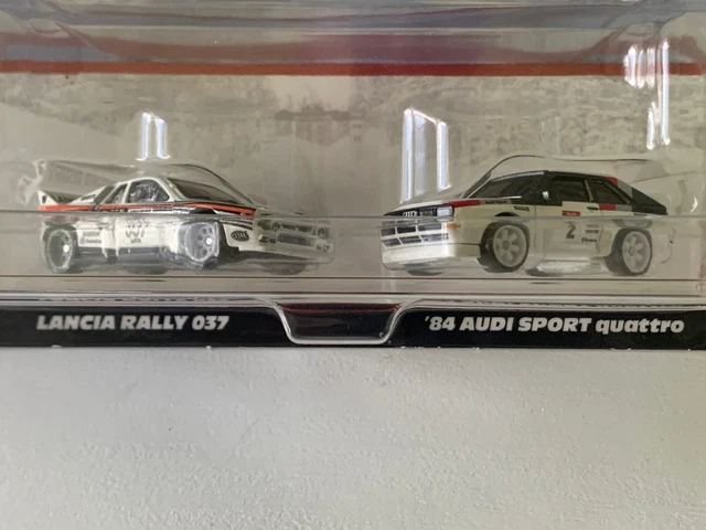 Hot Wheels Premium Car Culture 2PK Lancia Rally 037 84 Audi Sport Quattro 1:64 Hot Wheels Premium Car Culture 2PK Lancia Rally 037 84 Audi Sport Quattro 1:64