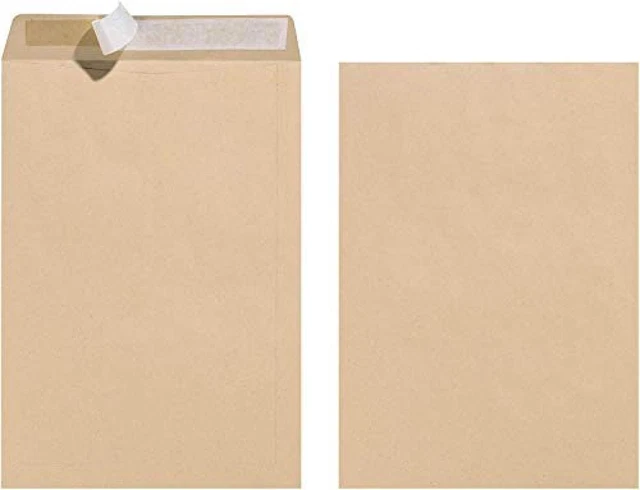 (TG. 25 pezzi) Herlitz, busta C4 90 g con chiusura adesiva, carta riciclata, mar