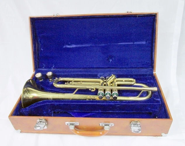 VINTAGE HEIMER TRUMPET 2 Mouthpieces, Vincent Bach 7C & Case, Good