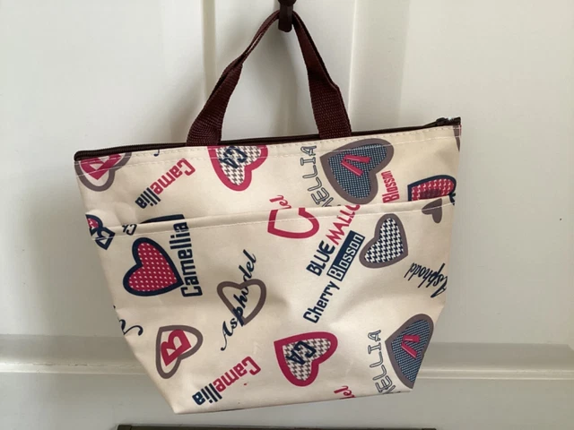 'Cuori e fiori' pranzo isolato / fresco / borsa da imballaggio - lavoro, tempo libero, scuola