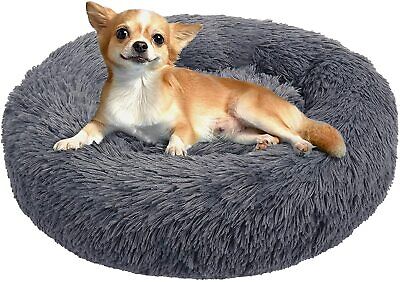 BABYLTRL Dog Bed Cat Bed Donut, Faux Fur Pet Bed Comfortable Cuddler Round, Ultr