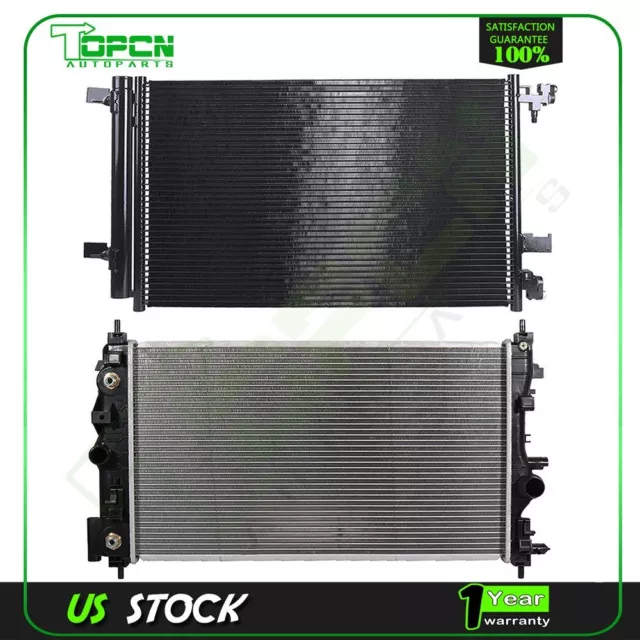 Fits 2011-2015 Chevrolet Cruze Replacement Radiator & Condenser Assembly