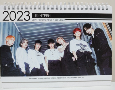 ENHYPEN PHOTO DESK Calendar 2023 2024 Calender Sticker KPOP Jay Jake