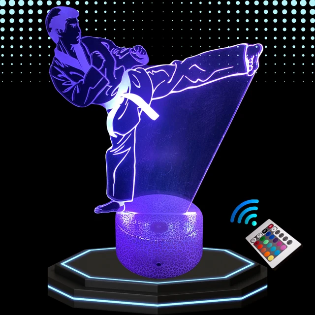 Lampe de Chevet 3D Led PERSONNALISEE casque pompier - Veilleuse Changement de Couleurs