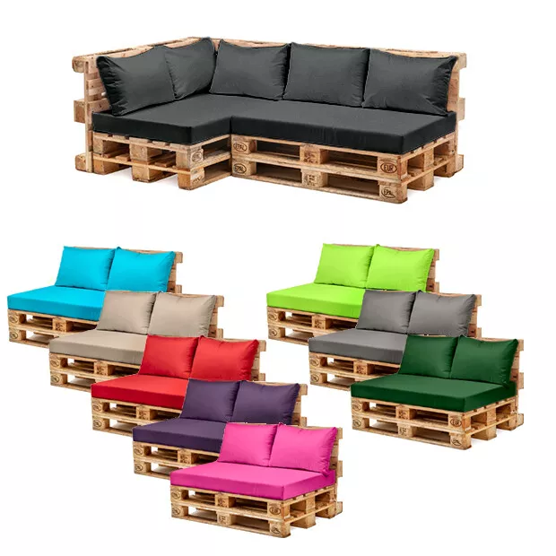 Pallet Garden Furniture Cushions Sets Water Resistant Covers Seat Wooden Sofa