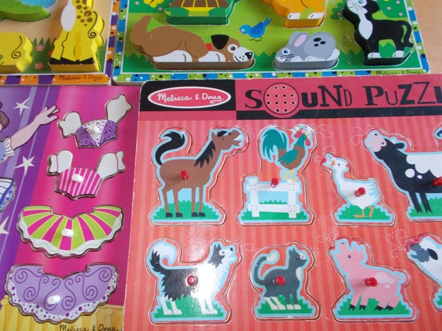 Wooden Jigsaw Puzzles by ELC Mellisa & Doug Disney BBC and more