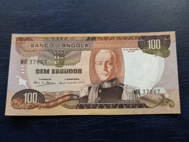 ANGOLA 100 Escudos Banknote (1972) UNC UNCIRCULATED BANKNOTE NOTE PORTUGAL