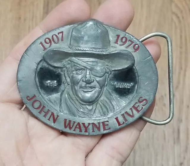 John Wayne Lives 1907-1979 "The Duke" Buckles of America Belt Buckle BA-172 USA