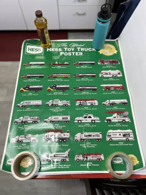 2000 Hess Toy Truck Millennium Edition Collector's Poster 24x30 NEW But Wrinkled