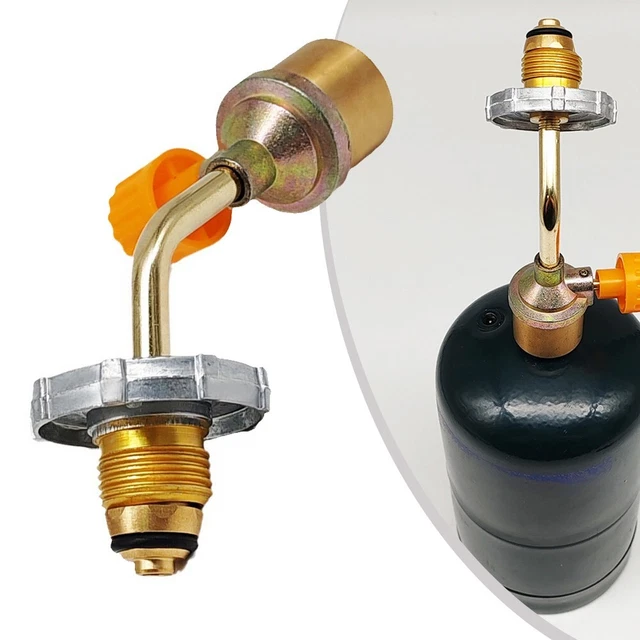 Adaptateur De Remplissage Pour Bouteilles De Gaz – Recharge Directe De Cartouches Butane, En Cuivre Et Zinc, Léger Et Compact