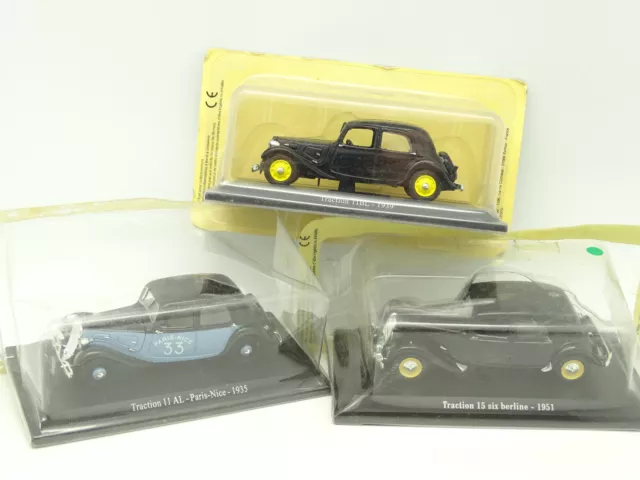 UH / Norev Presse 1/43 - Lot de 3 Citroen Traction F