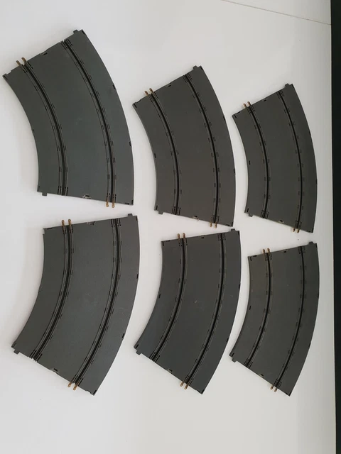 Circuit routier lot de 6 rails courbe 45 ° 321 Jouef