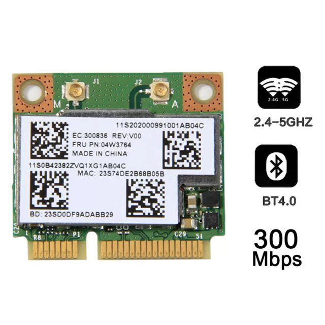 Wireless 1*WLAN card Bluetooth IBM WIFI BT 4.0 MINI PCI-E Card Brand new