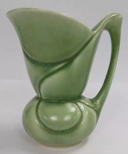 Vintage Crown Devon Art Deco Small 12cm Green Jug 1930s E14 P269