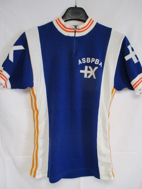 Maillot cycliste vintage UNICO jaune jersey trikot camiseta années 70 S