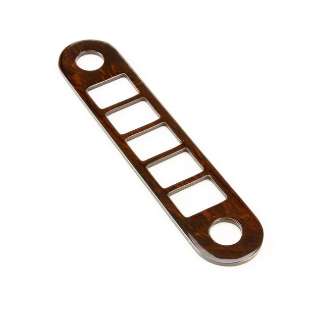 CLASSIC MINI SWITCH panel burr walnut wood 5 switch + 2 round bottom ...