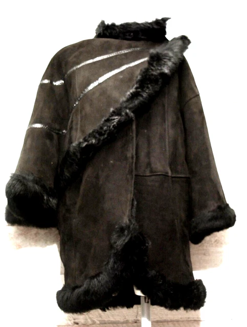 winterjacke damen echtfell schwarz