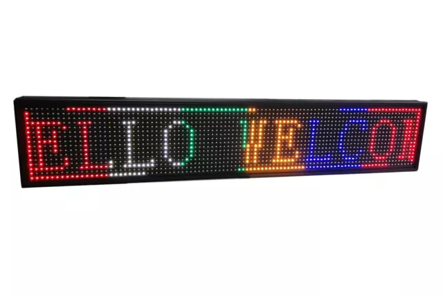 Insegna luminosa a led multicolor WiFi 1M tabella led scritta scorrevole 2