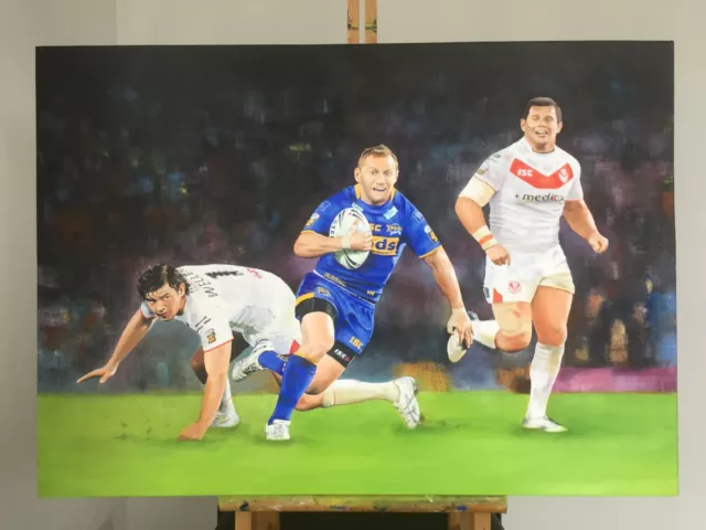 Rob Burrow - Leeds Rhinos - Art Print - 'Grand Final Try 2011'