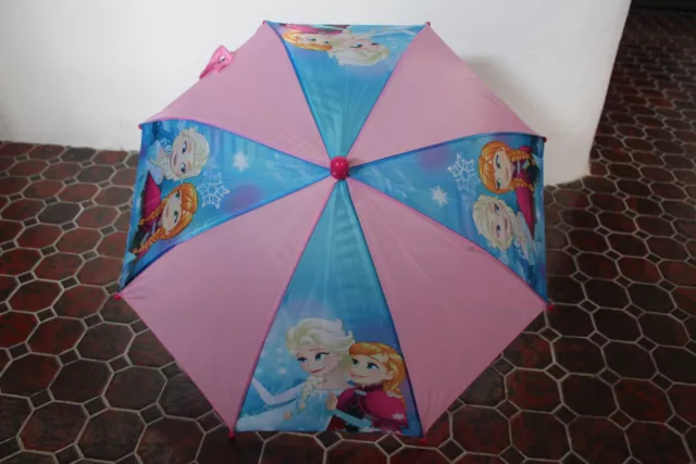 Parapluie Frozen- Elsa & Anna pour Fille, Enfants, la Reine des Neiges, Gelé