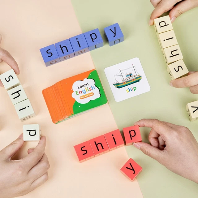 Jeu de puzzle alphabet en bois id��al pour apprendre les lettres et construire l