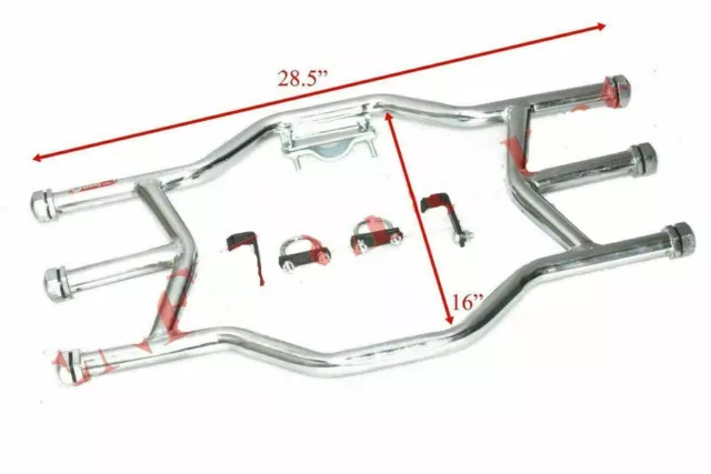 Gamba Protezione Motore Colpo per Barra Cromo Placcato Reale Enfield C5 Classico