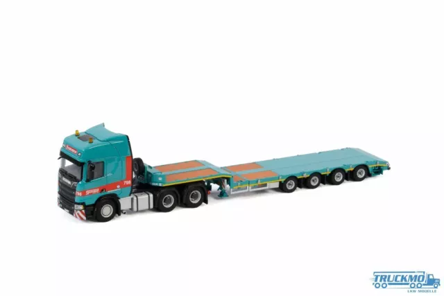 WSI Gruber Scania R HIGHLINE CR20H 6X4 3 Achs Semi Tieflader 4 Achs 01-3153