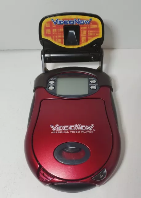 Video Now PVD Portable Player Red Hasbro VideoNow w/ Attachable/Removable Light 3