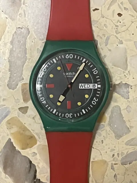 Swatch Raro "Emerald Diver" Ref.GG703 Anno 1986 New