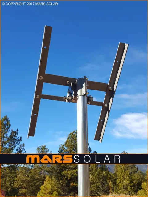 Mars Solar V2.0 Eagle Solar Panel Rack / 2" (OD) Pole Mount Fits 40W - 700W