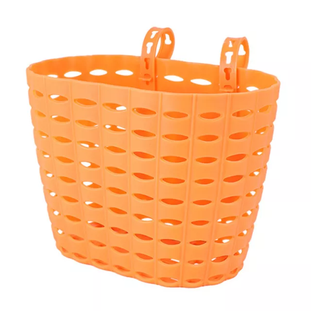 Kids Bike Basket - Plastic Front Handlebar Basket with Adjustable Straps-LE